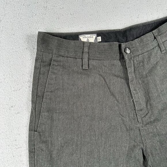 Volcom Vmonty Shorts Men’s 30 Dark Gray 10” Inseam Skater Stretch Modern Fit - Picture 4 of 16